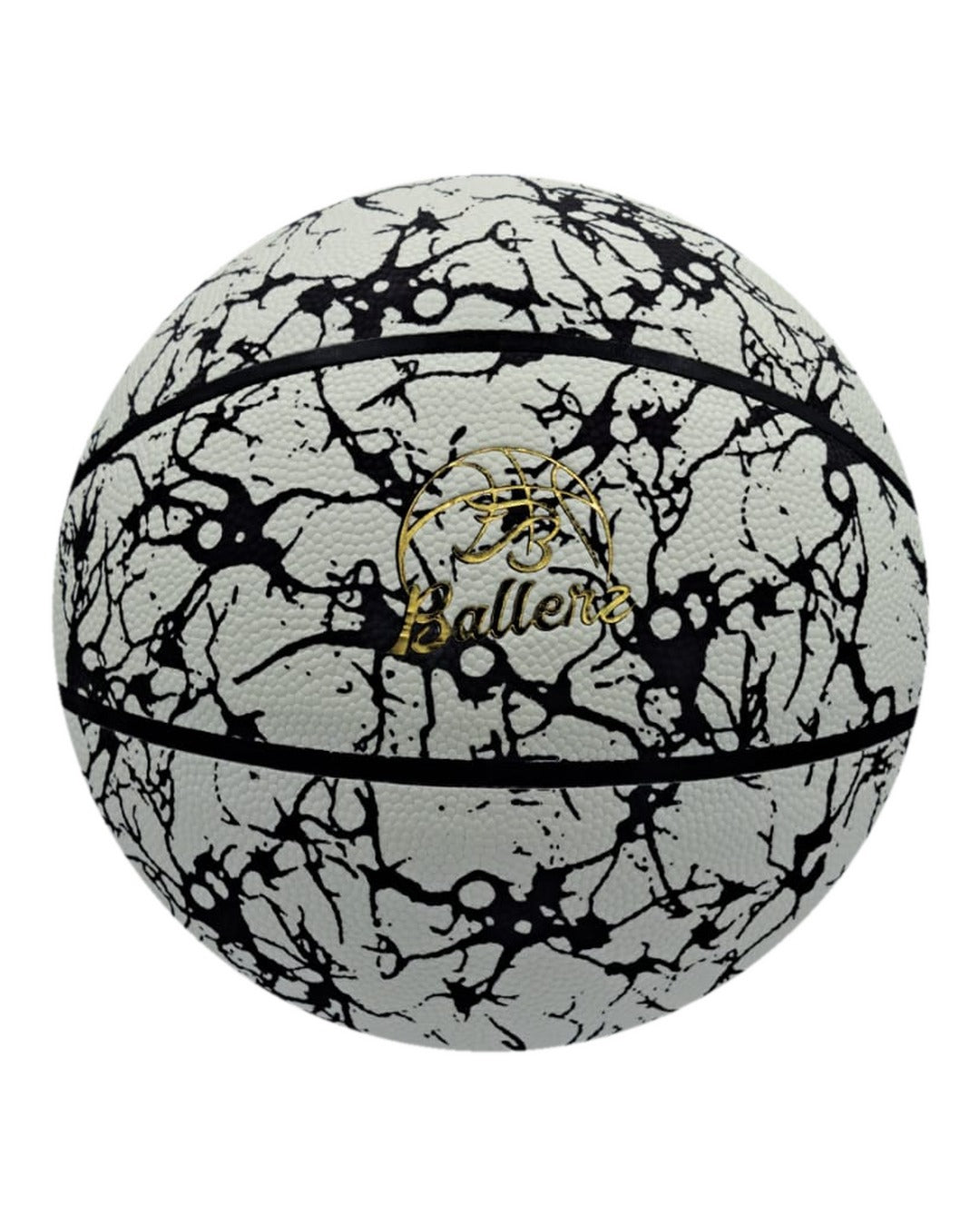 Ballon de Basket Réfléchissant et Phosphorescent Flashy Blanc — Ballerz