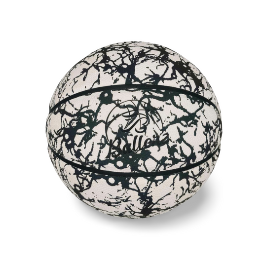 Ballon de basket réfléchissant Flashly Blanc – Effet lumineux unique